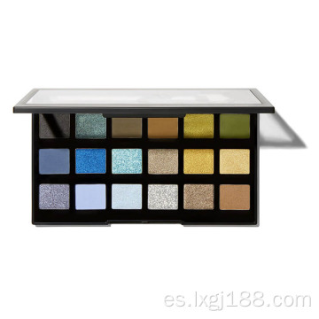 Paleta de sombras de ojos con brillo mate cálido de colores personalizados